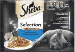 Sheba Selection in sauce - паучове за котки микс 4x85g